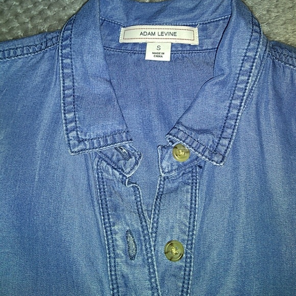 *SALE NEW! Adam Levine ~ Chambray Midi Dress - Picture 3 of 8